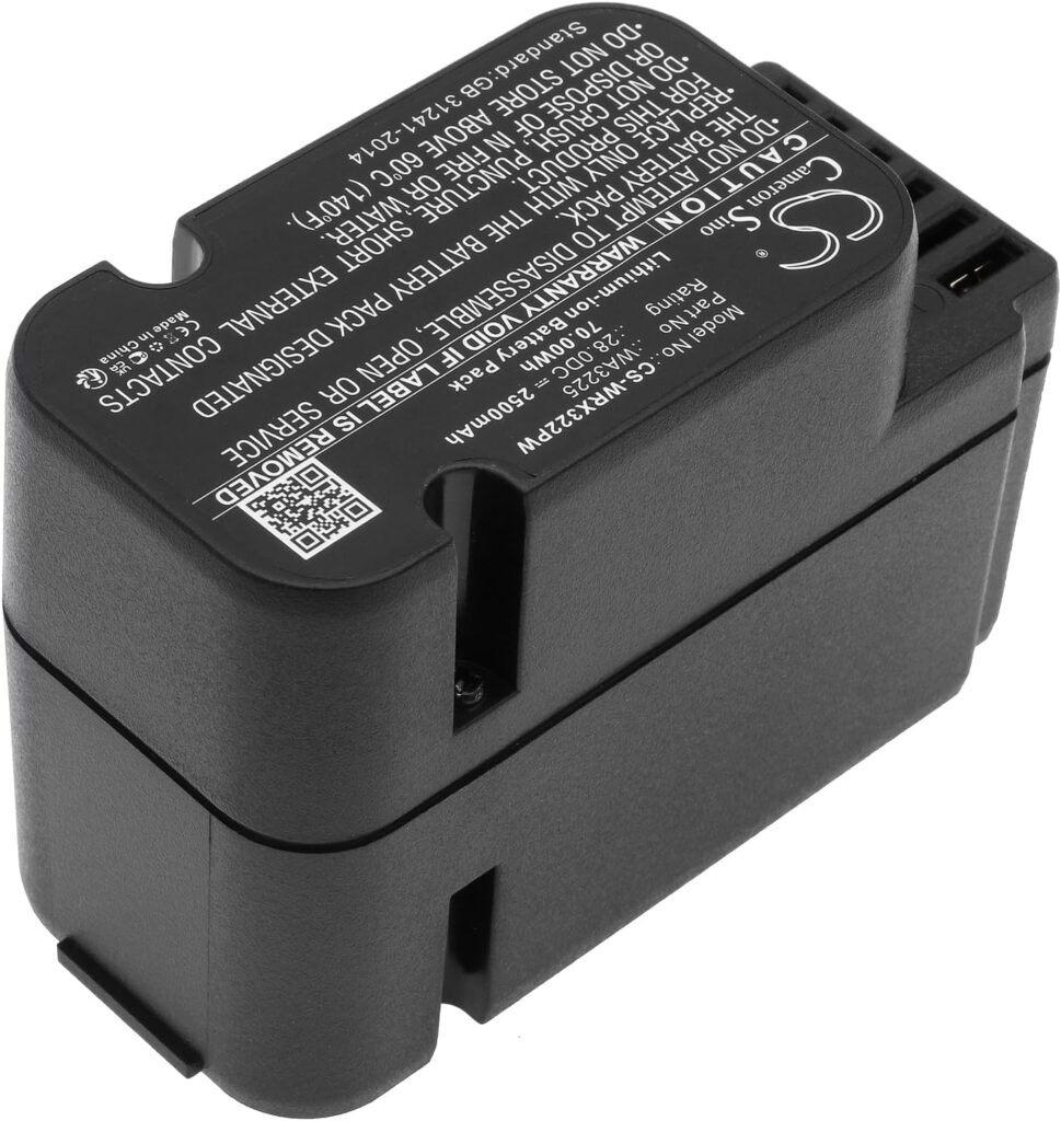 Enyuly 2500mAh Replacement Battery for Worx WG790E.1 Landroid M1200i WG794 WG794E Landroid L2000i Landroid WR111MI WR111MI Landroid L1500i WG796E Landroid WG792E.1 WA3225 WA3226 WA3565 (28.0V)